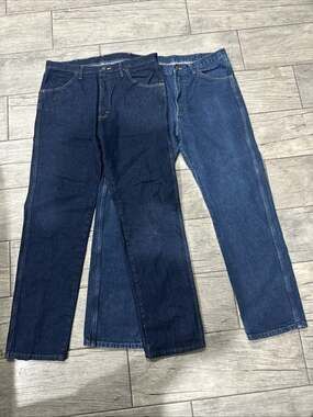 Rustler Men’s Jeans 36x34 Lot of 2 Blue Denim Straight Fit Work Jeans